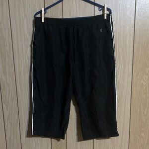 Women’s Capri Shorts with White Stripes